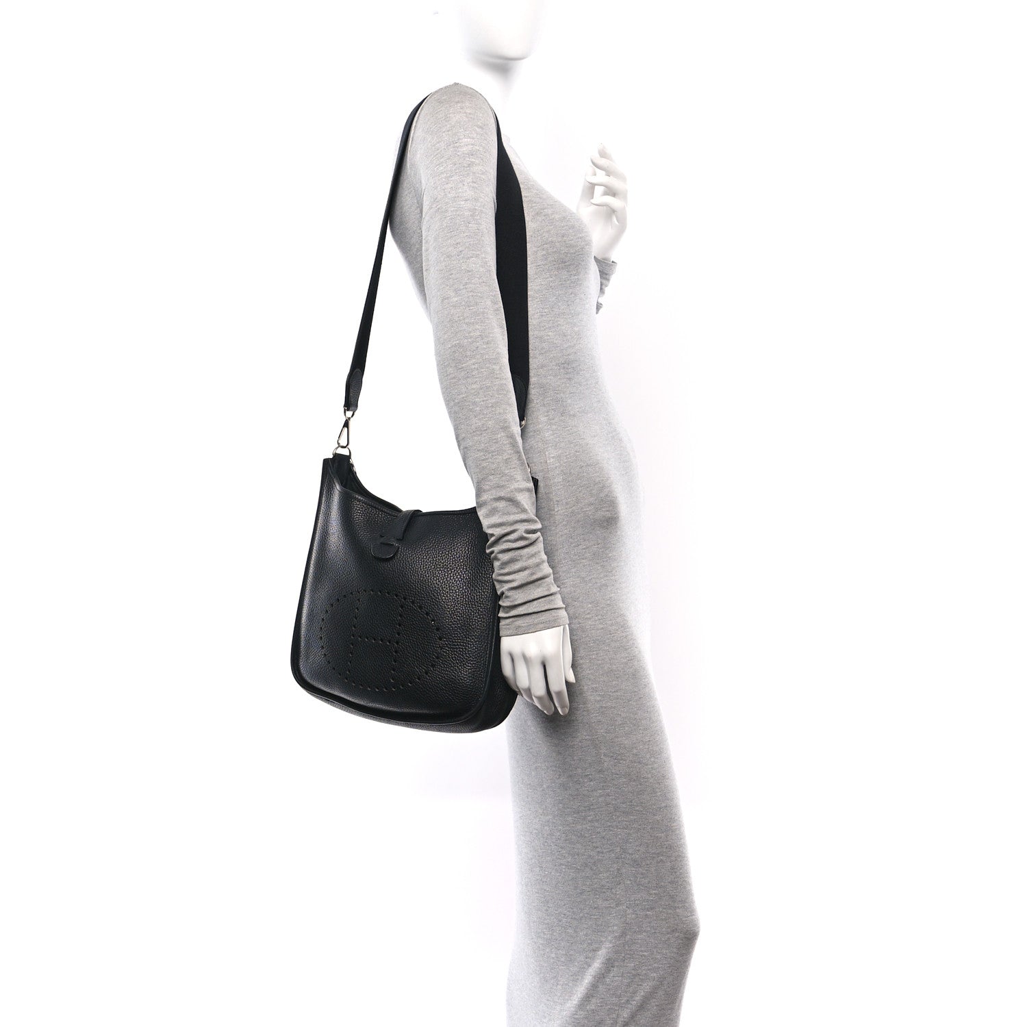 Hermes Taurillon Clemence Evelyne III PM Black 2 of 10