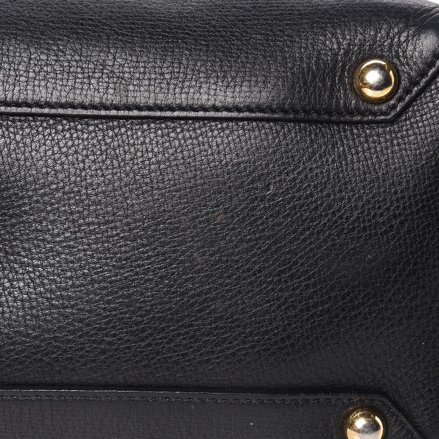 Smooth Calfskin Medium Banner Tote Black