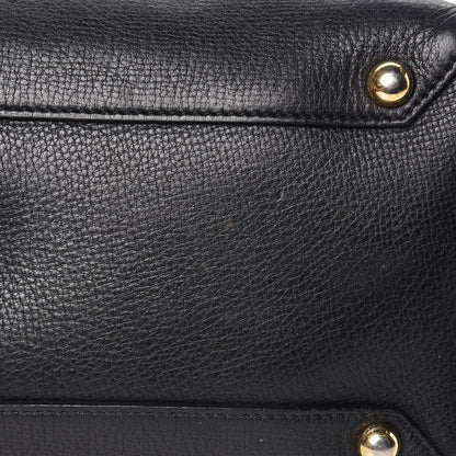 Burberry Smooth Calfskin Medium Banner Tote Black 14 of 20