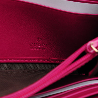 Gucci Patent Microguccissima Nice Wallet Bright Bouganville 7 of 7