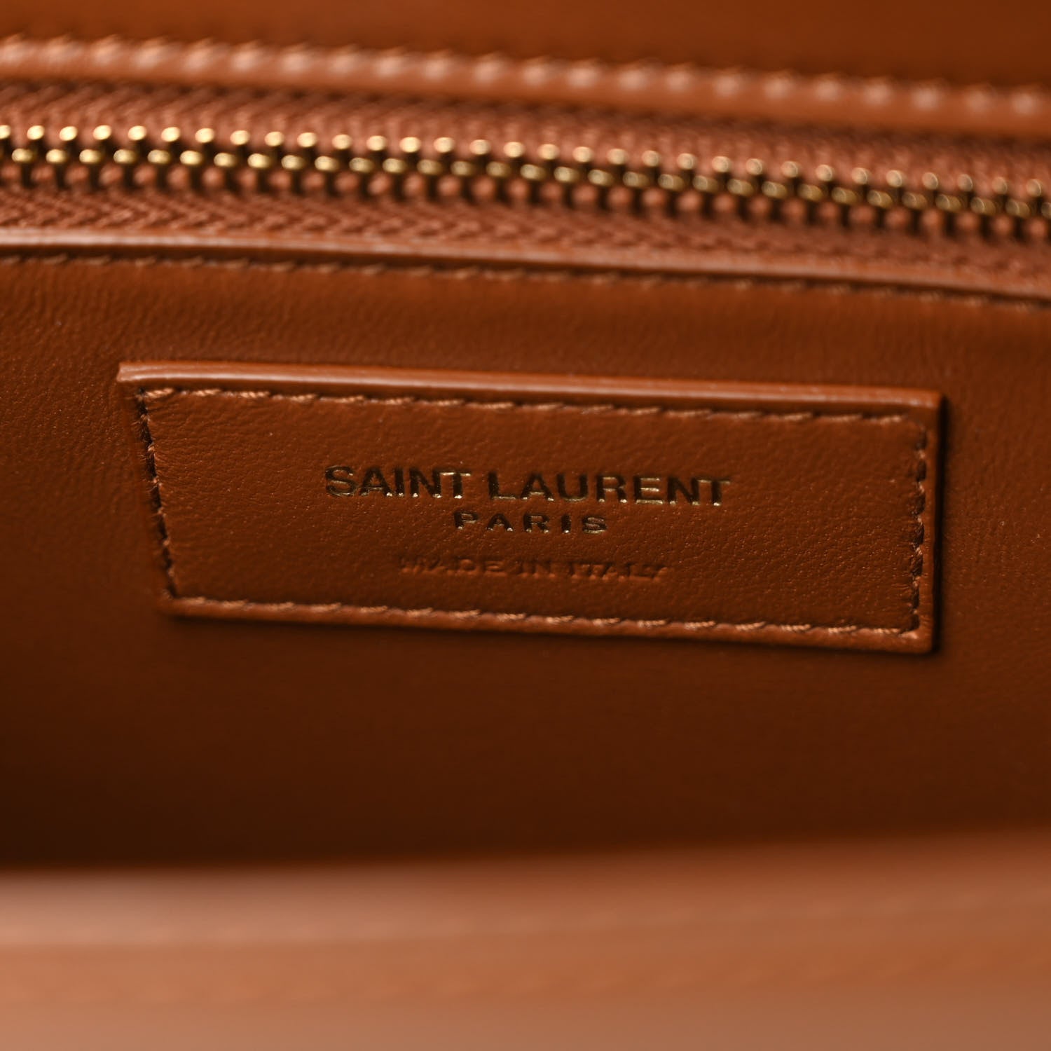 Saint Laurent Smooth Calfskin Carre Satchel Brown 6 of 10