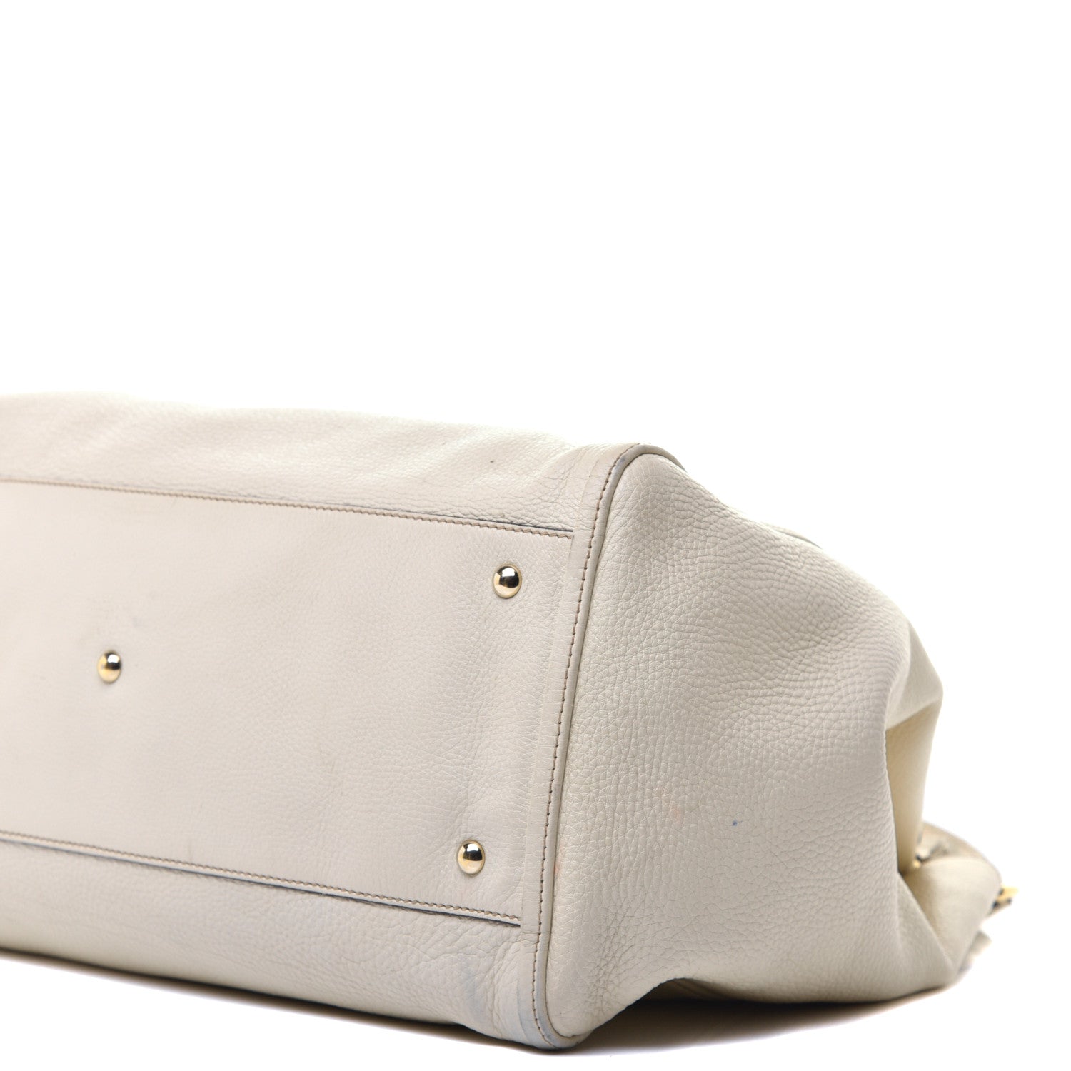 Gucci Pebbled Calfskin Large Soho Shoulder Bag Off White 9 of 9