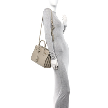 Saint Laurent Grained Calfskin Baby Sac De Jour Souple Sea Salt 2 of 12