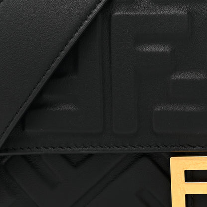 Fendi Nappa FF 1974 Embossed Baguette Black 8 of 11