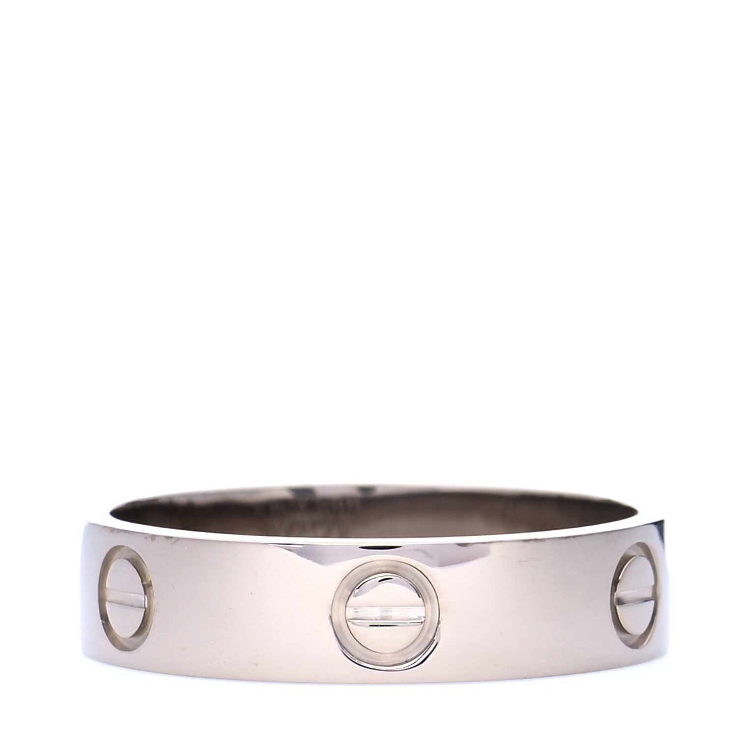 Cartier 18K White Gold 5.5mm LOVE Ring 62 10 3 of 6