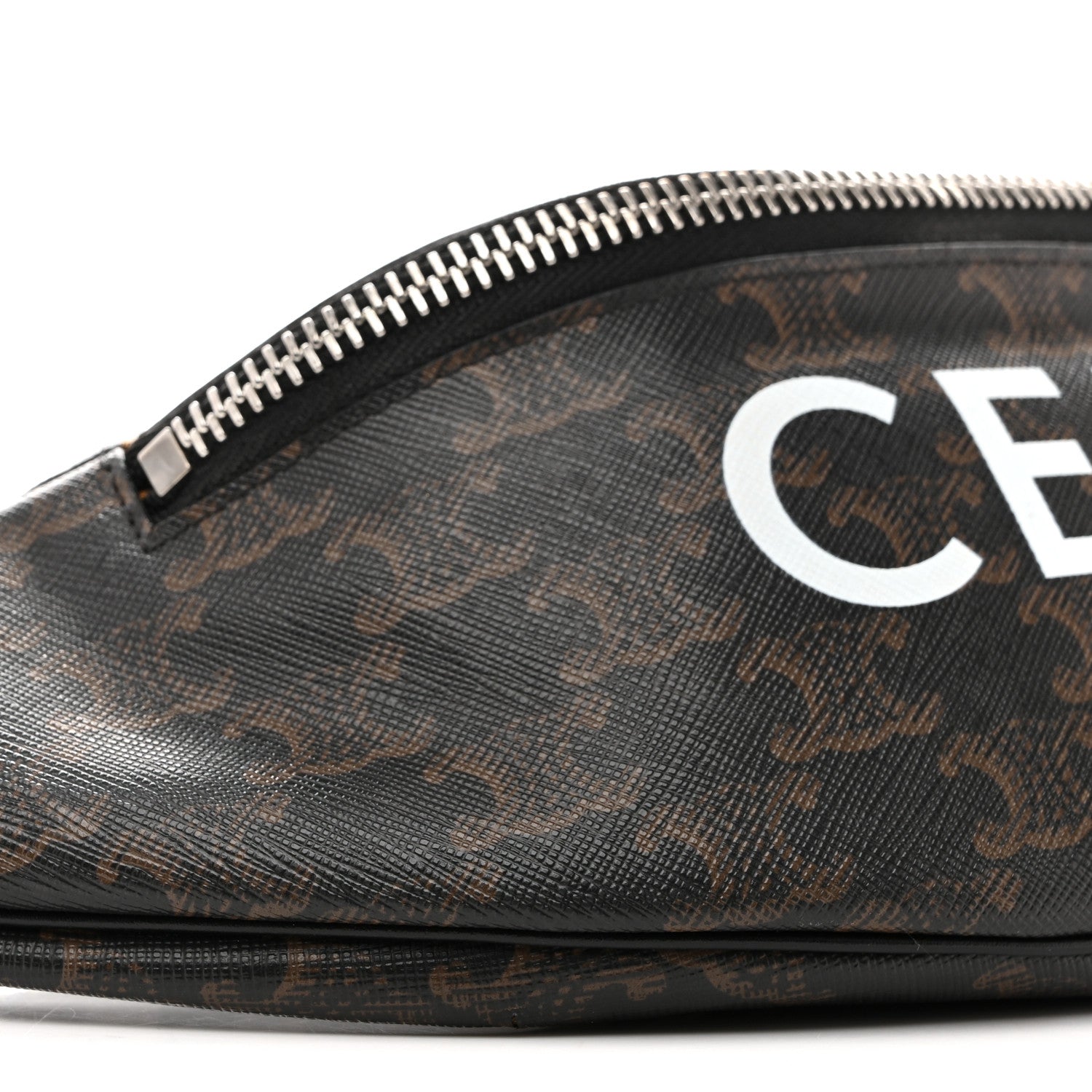 CELINE by Hedi Slimane バクルベルト Celine Triomphe Logo Canvas Checker Belt Bag Black 1854477