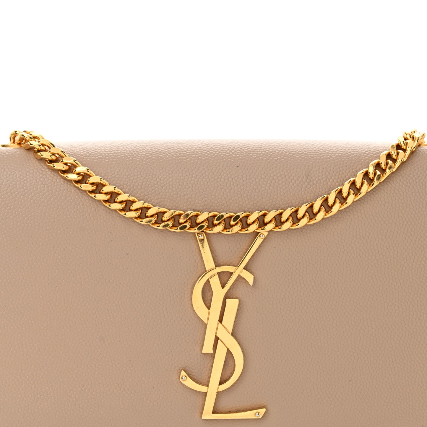 Grain De Poudre Small Monogram Kate Satchel Dark Beige