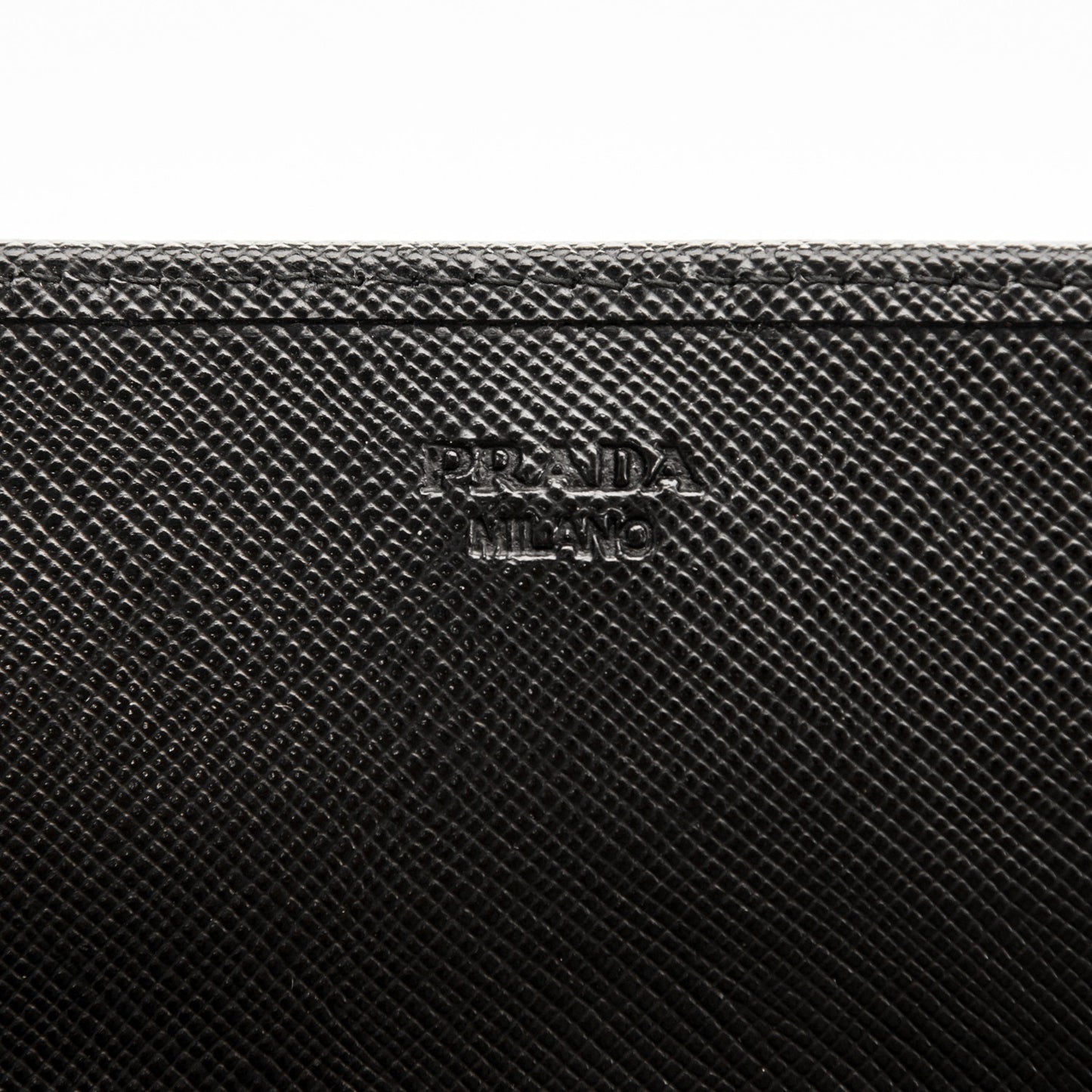 Saffiano Metal Oro Chain Wallet Nero Black
