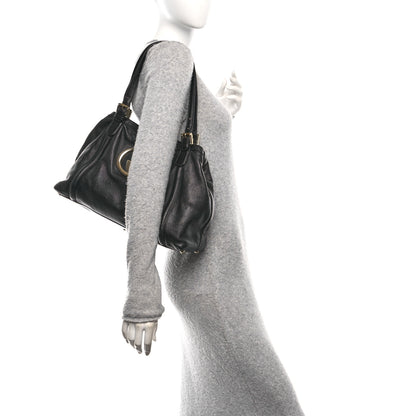 Gucci Calfskin Medium Britt Tote Black 2 of 10