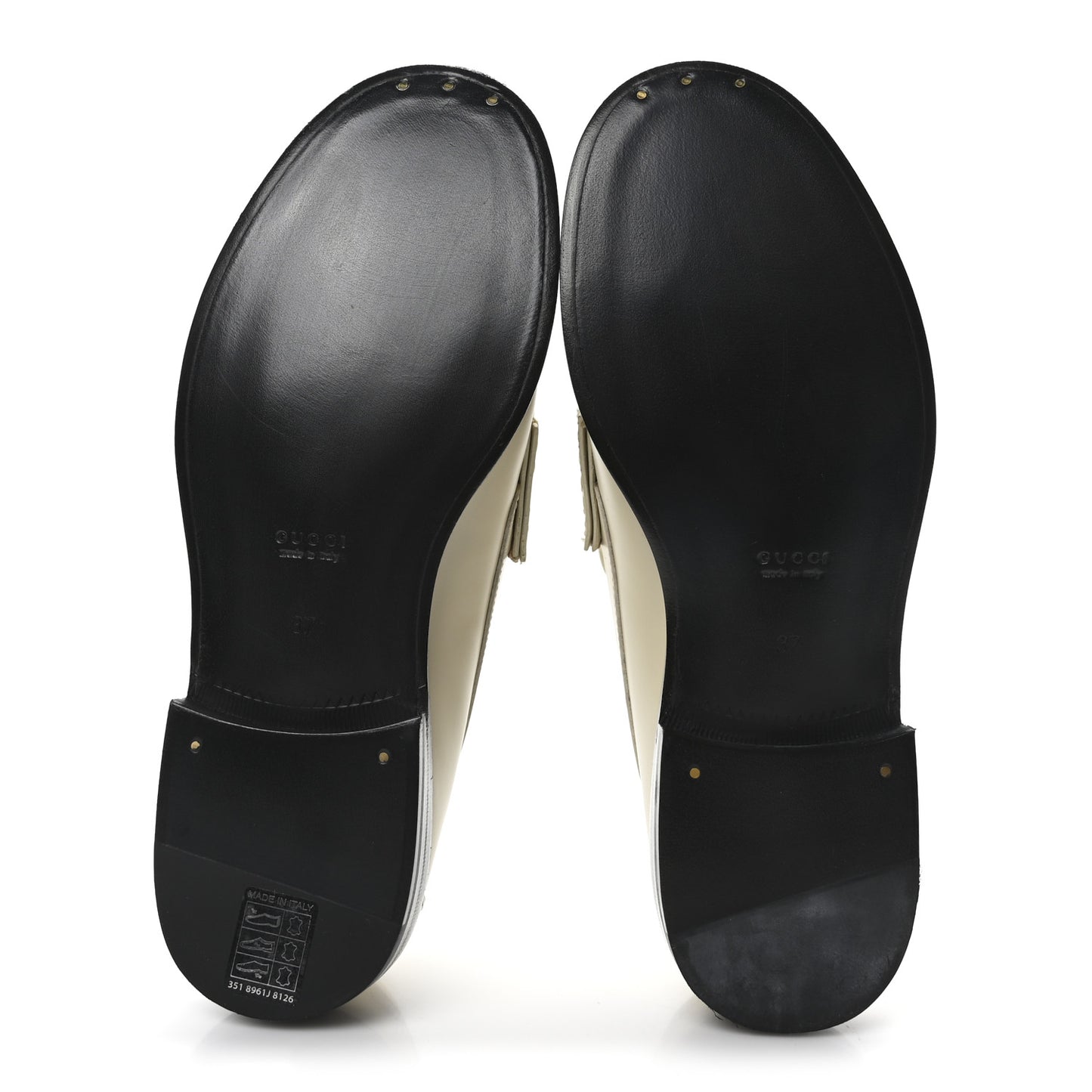 Millennial Ribot Womens Interlocking G Moccasin Loafers 37 New Ivoire