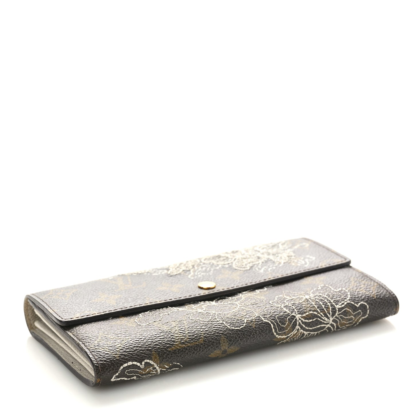 Monogram Dentelle Sarah Wallet Silver