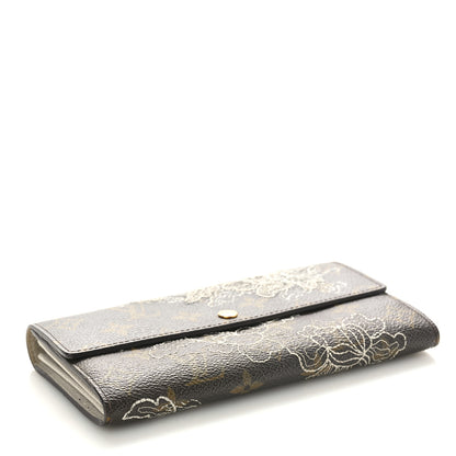 Louis Vuitton Monogram Dentelle Sarah Wallet Silver 4 of 7