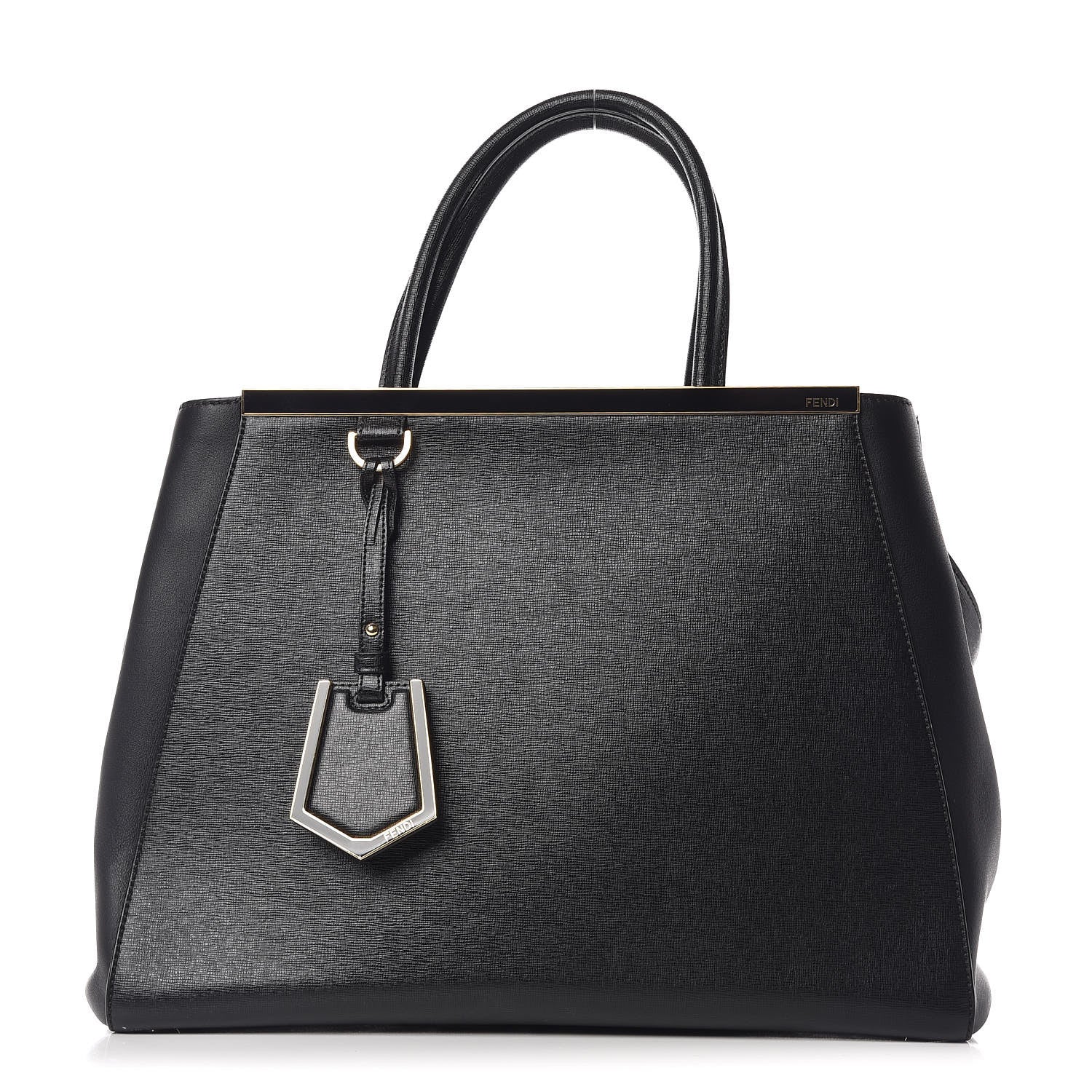 Fendi Vitello Elite Regular 2Jours Tote Black 1 of 10