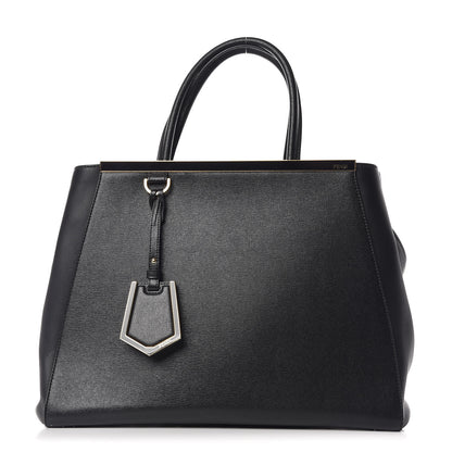 Fendi Vitello Elite Regular 2Jours Tote Black 1 of 10