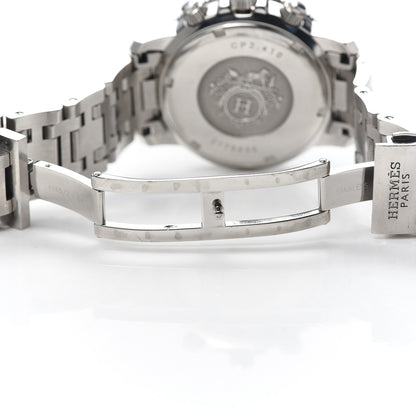 Hermes Stainless Steel 36mm Clipper Chronograph Quartz Watch Silver 5 of 5