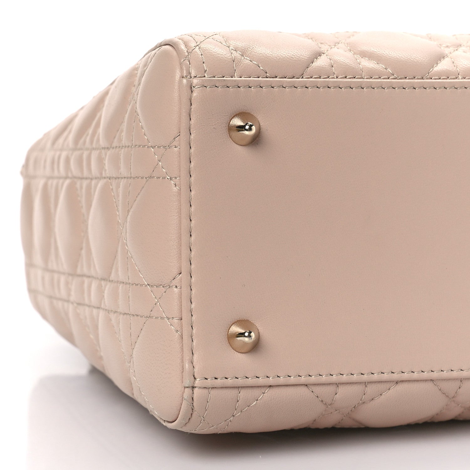 Christian Dior Lambskin Cannage Medium Lady Dior Rose Poudre 6 of 7