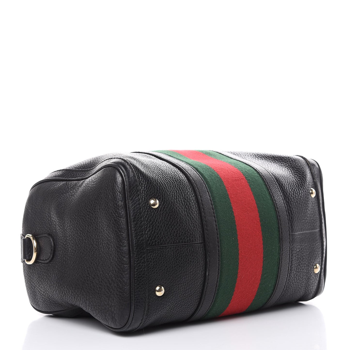 Calfskin Vintage Web Medium Boston Black