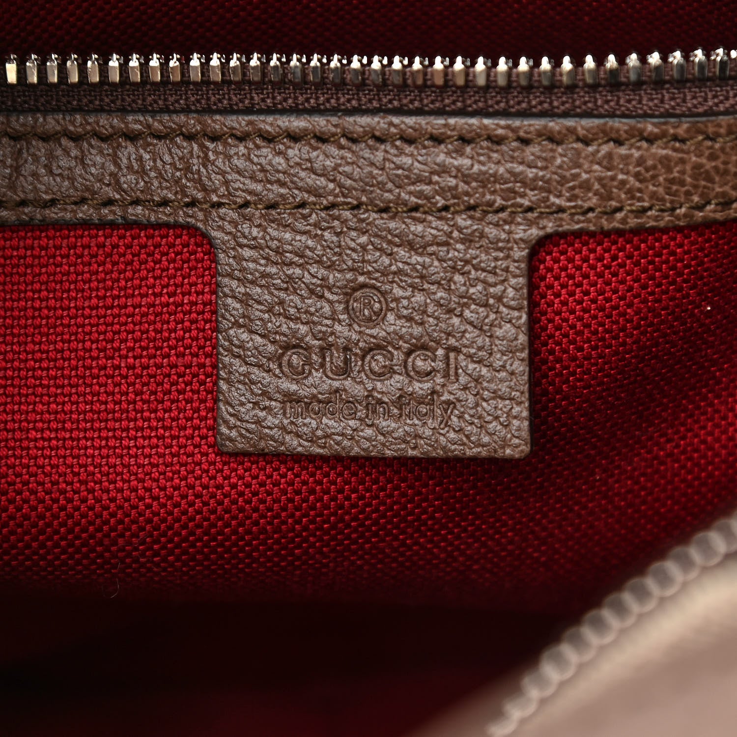 Gucci GG Supreme Monogram Textured Calfskin Square Messenger Bag Beige Ebony New Acero 6 of 10