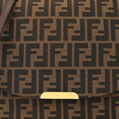 Fendi Zucca Vitello Artic Messenger Bag Tobacco Castagna 8 of 10