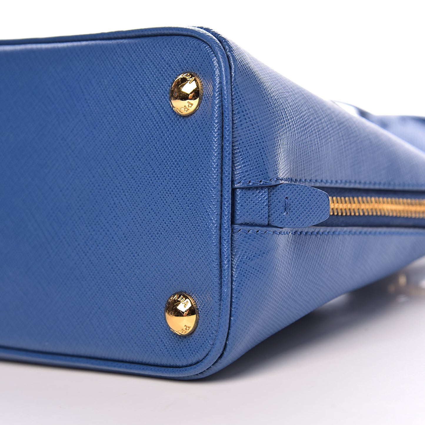 Saffiano Lux Small Promenade Tote Azzurro
