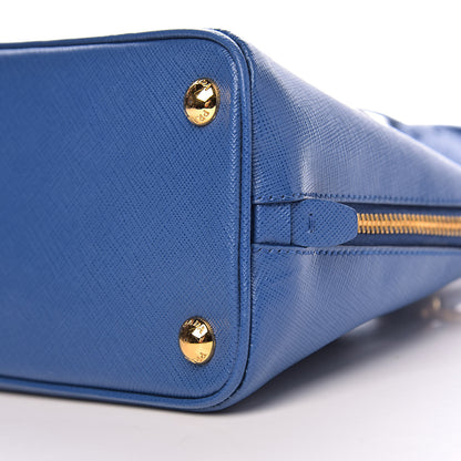 Prada Saffiano Lux Small Promenade Tote Azzurro 9 of 10