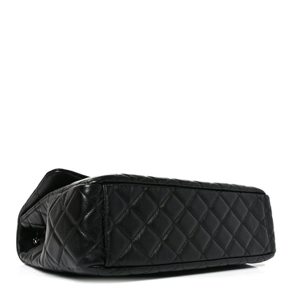 Chanel Caviar Quilted Small XXL Travel Flap Bag Black 4 of 10