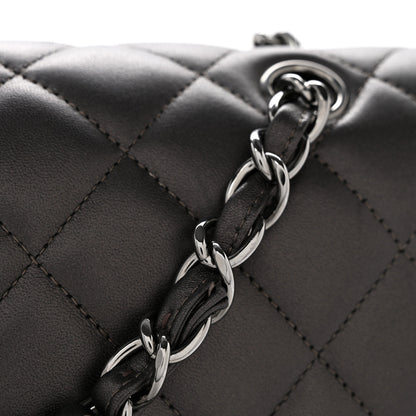 Chanel Metallic Lambskin Quilted Maxi Single Flap Dark Grey 13 of 13