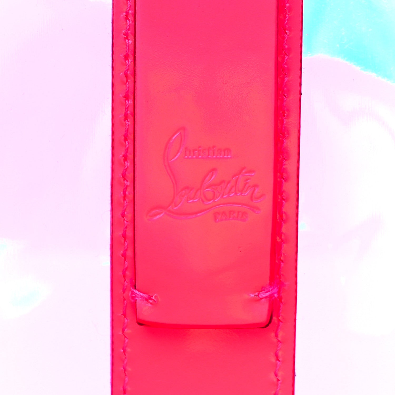 Christian Louboutin PVC Spikes East West Cabata Tote Pink 7 of 12
