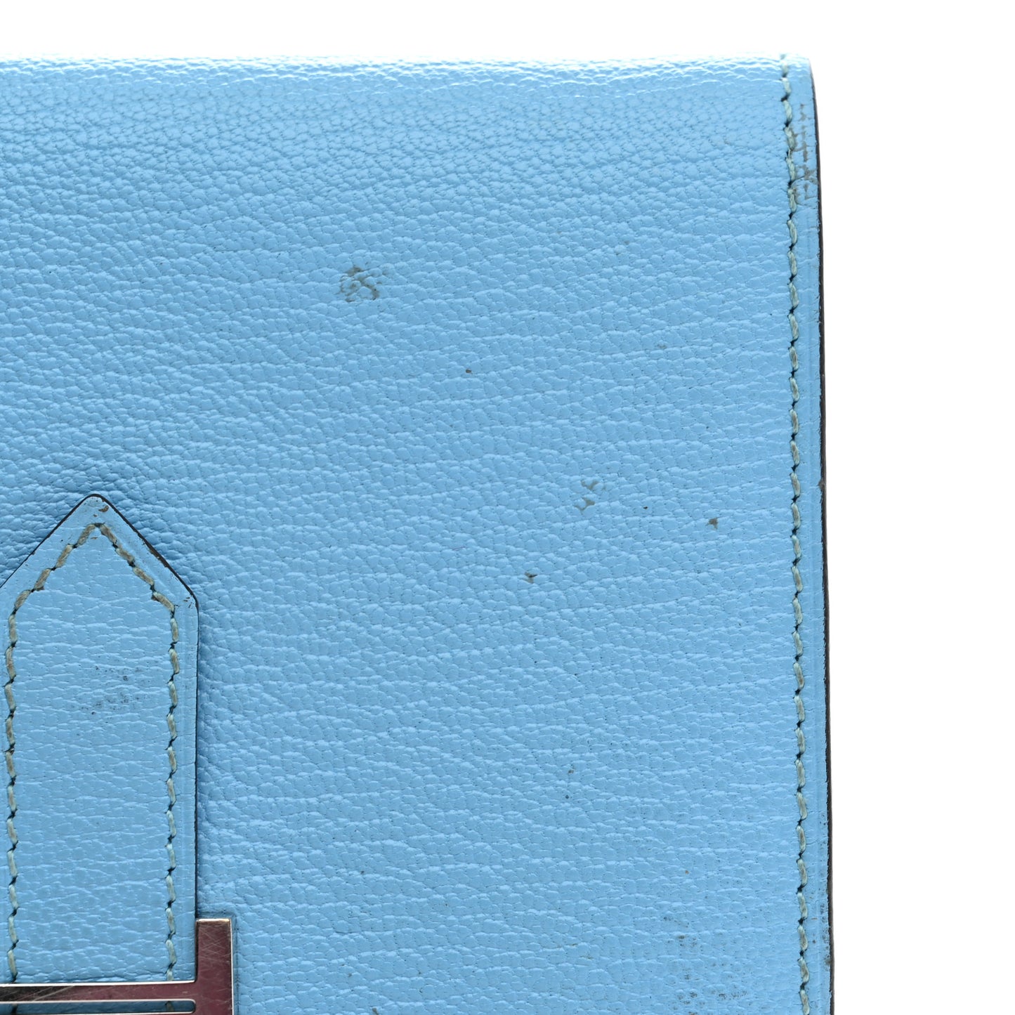 Chevre Mysore Bearn Compact Wallet Celeste