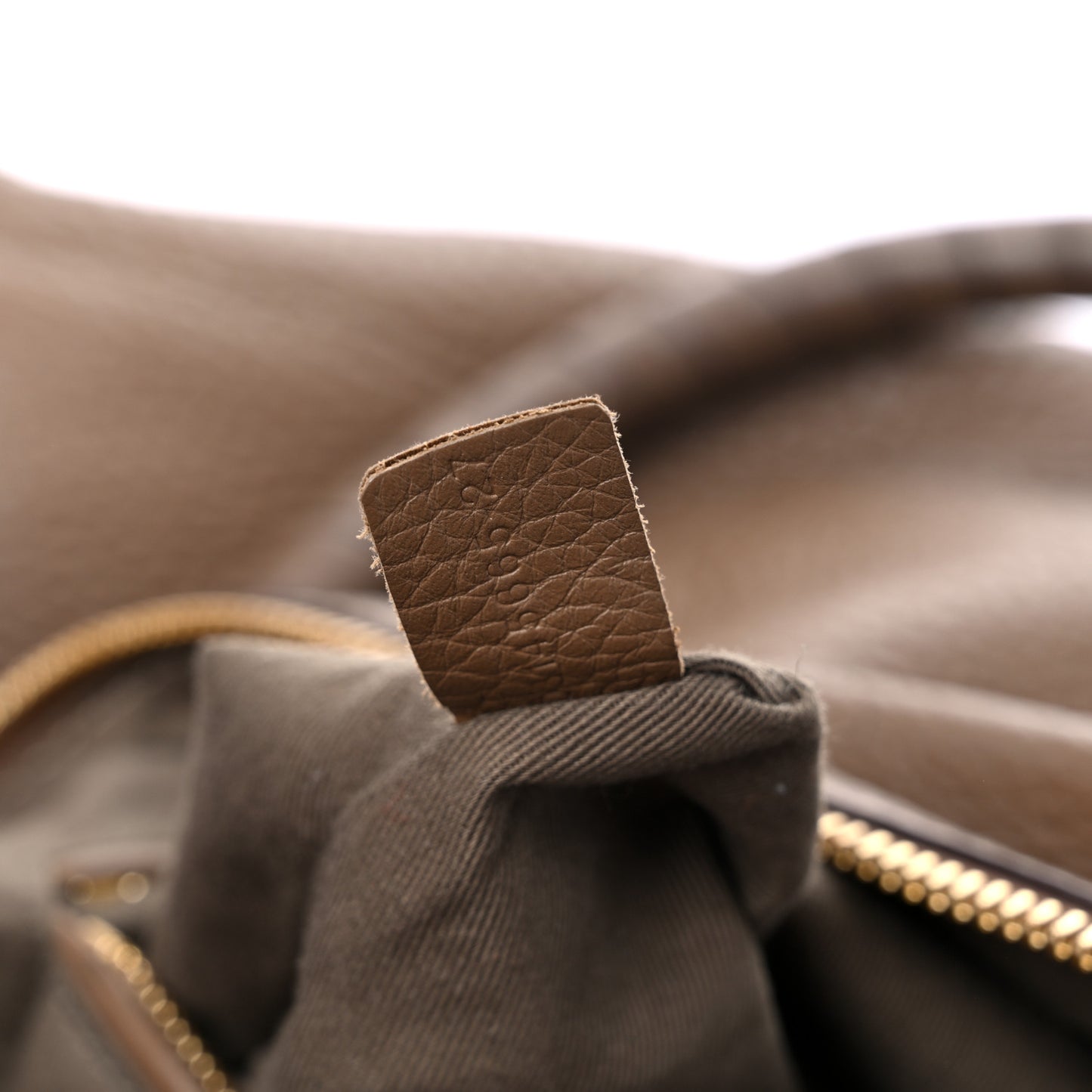 Calfskin Large Marcie Satchel Barbour Khaki