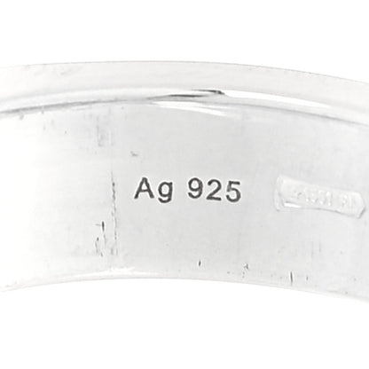 Gucci Sterling Silver Enamel Bosco Ring 52 6 5 of 8