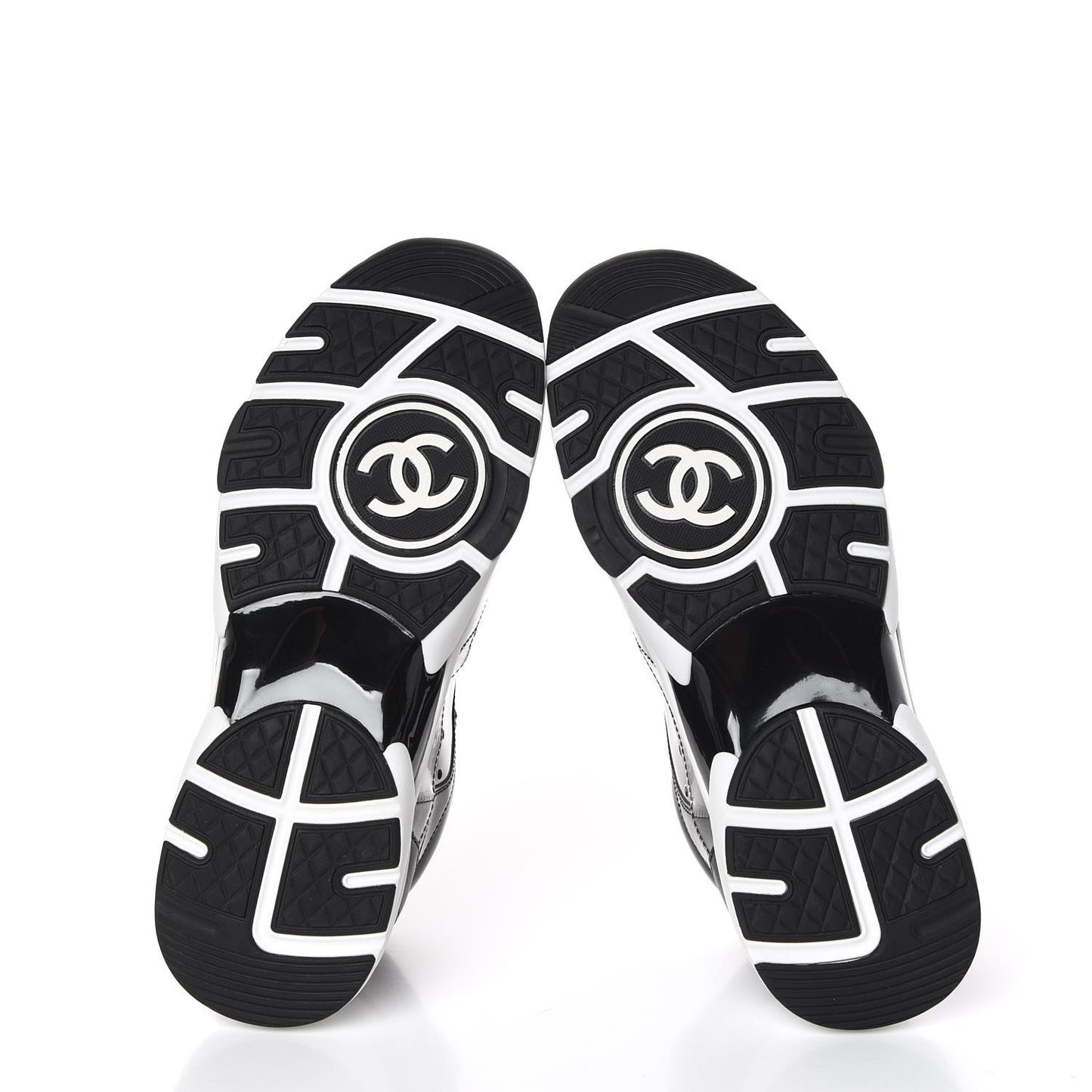 Patent PVC Womens CC Sneakers 40 Transparent Black