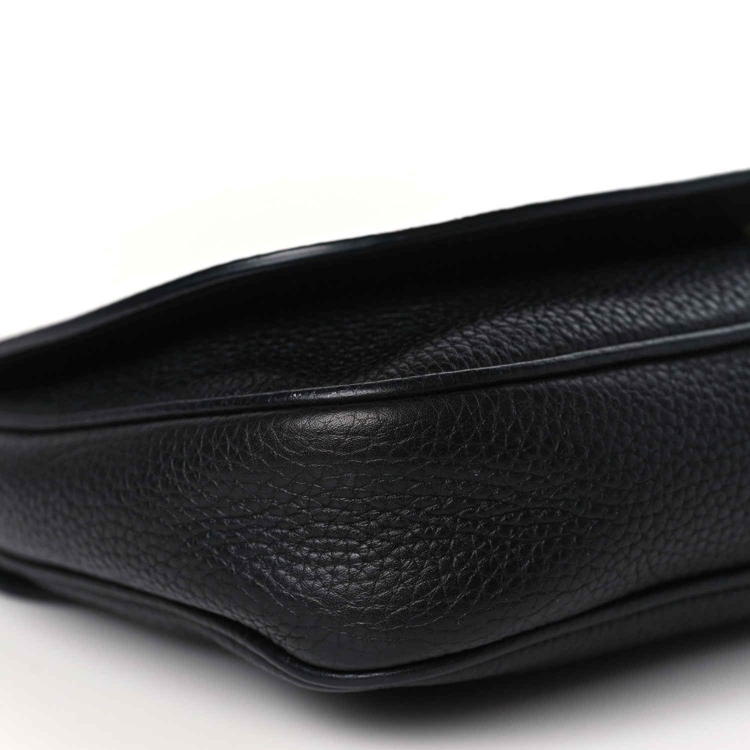 Gucci Pebbled Calfskin Medium Soho Flap Crossbody Black 7 of 10