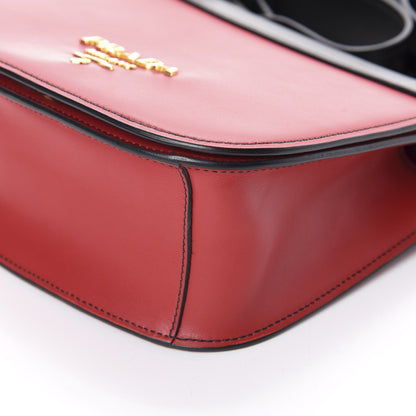 Prada City Calfskin Pionniere Saddle Bag Fuoco Black 9 of 9