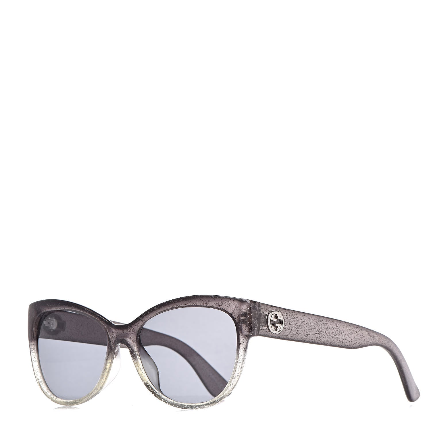 Gucci Glitter Cat Eye Optyl Sunglasses GG 3838F Grey Silver 1 of 9