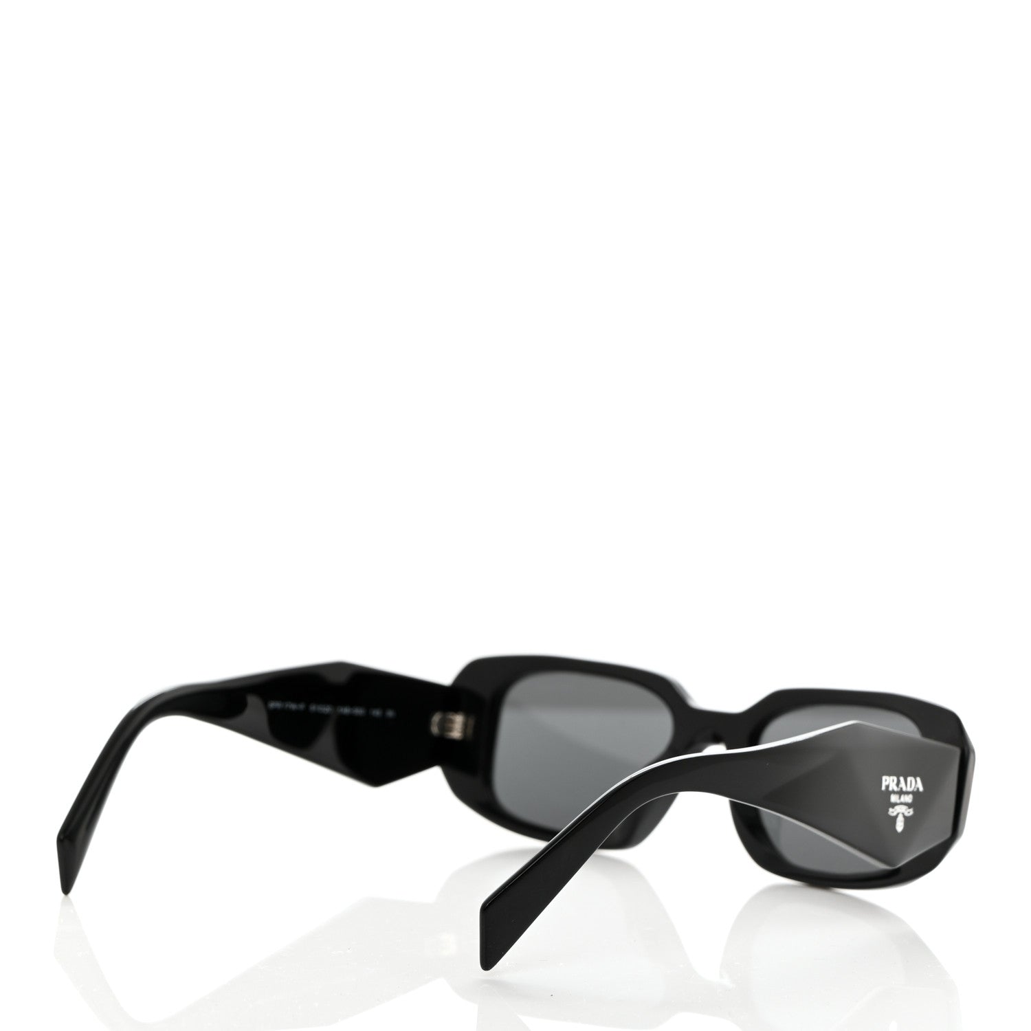 Prada Acetate Symbole Sunglasses SPR 17W Black 4 of 8