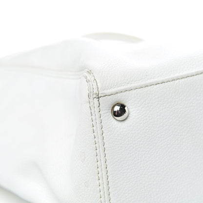 Chanel Calfskin Cerf Executive Shopper Tote White 27 of 33