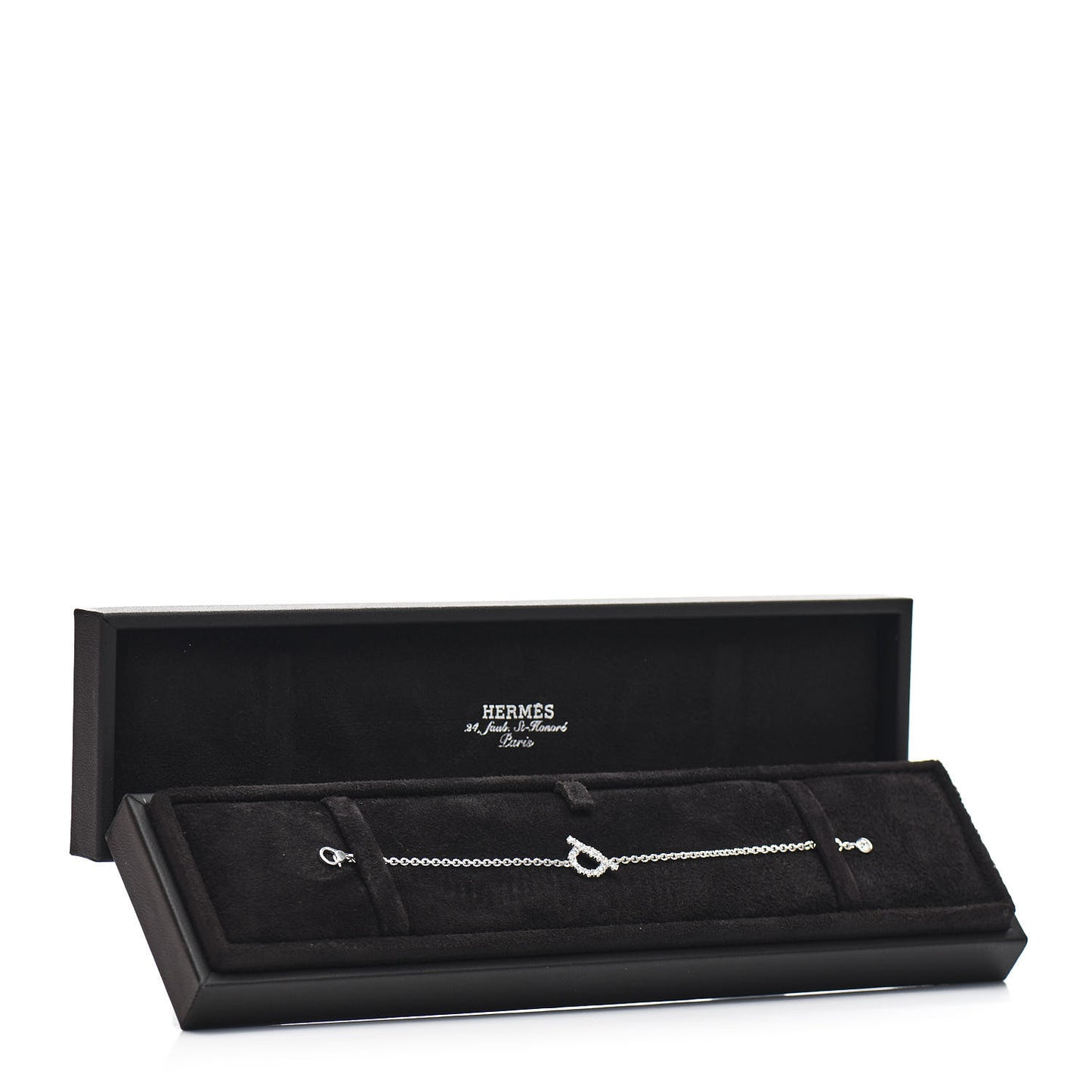 18K White Gold Diamond Finesse Bracelet XS