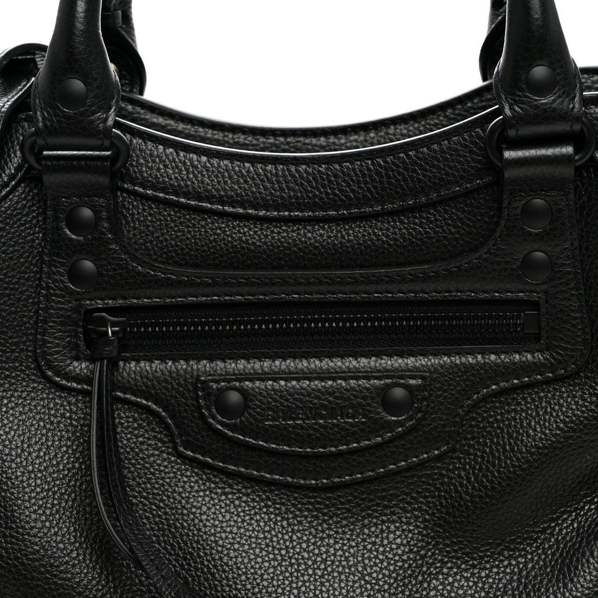 Grained Calfskin Neo Classic Black Hardware S City Black