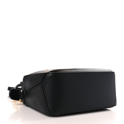 Loewe X HOWLS MOVING CASTLE Satin Calfskin Mini Calcifer Puzzle Black 4 of 9