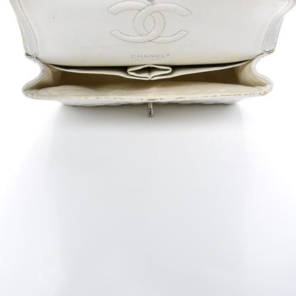 Chanel Caviar Quilted Medium Double Flap White 5 of 24