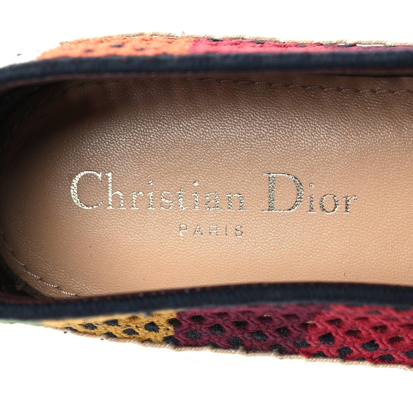Cotton Mesh Embroidered Granville 15mm Espadrilles 40.5 Multicolor