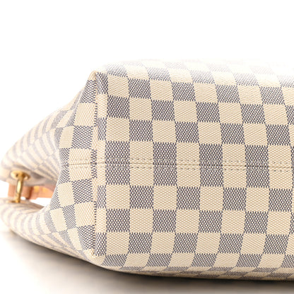 Louis Vuitton Damier Azur Graceful MM Rose Ballerine 6 of 9