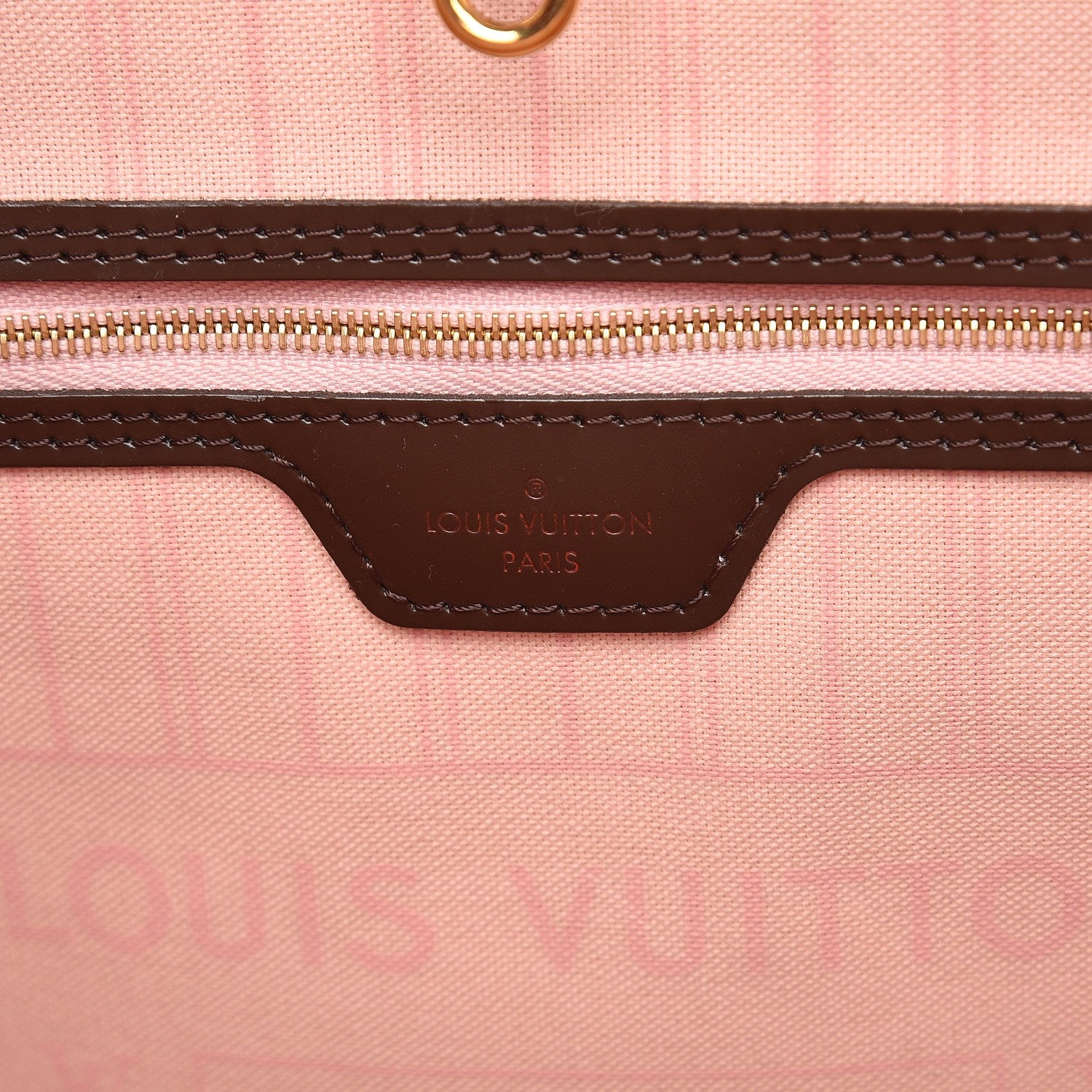 Louis Vuitton Damier Ebene Neo Neverfull MM Rose Ballerine 7 of 12