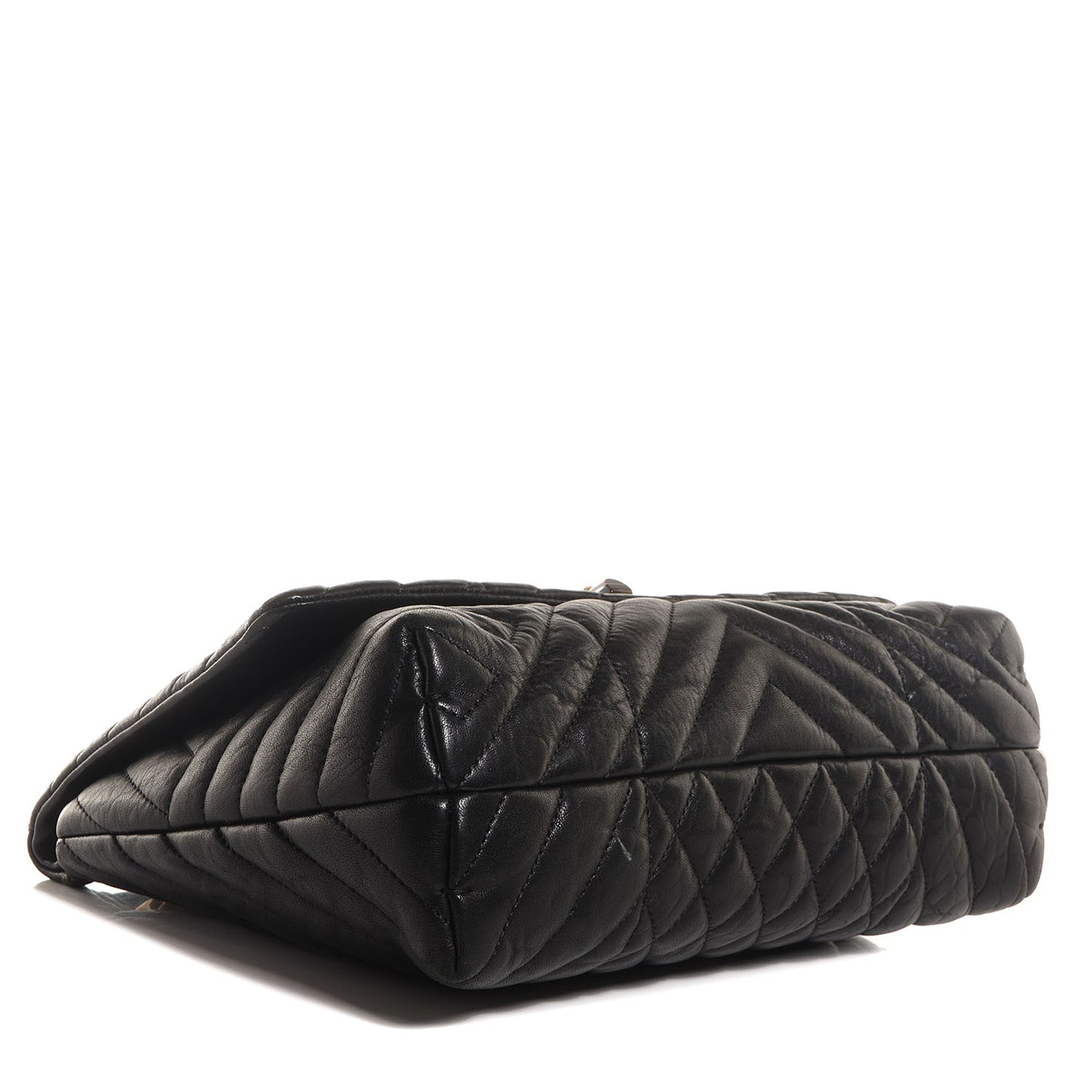 Quilted Calfskin Medium Happy Shoulder Bag Black
