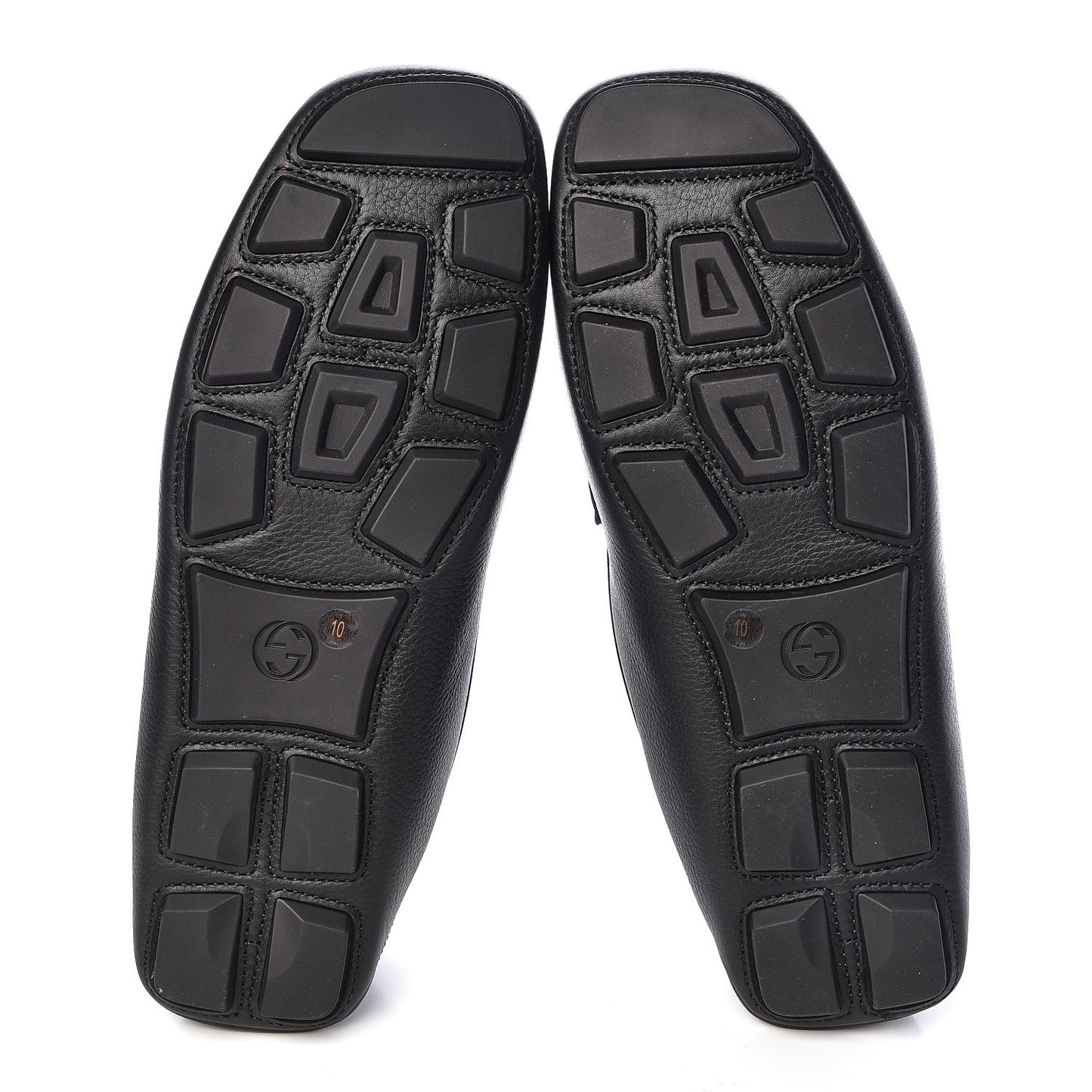 Hebron Calfskin Mens Horsebit Loafers 10 Black