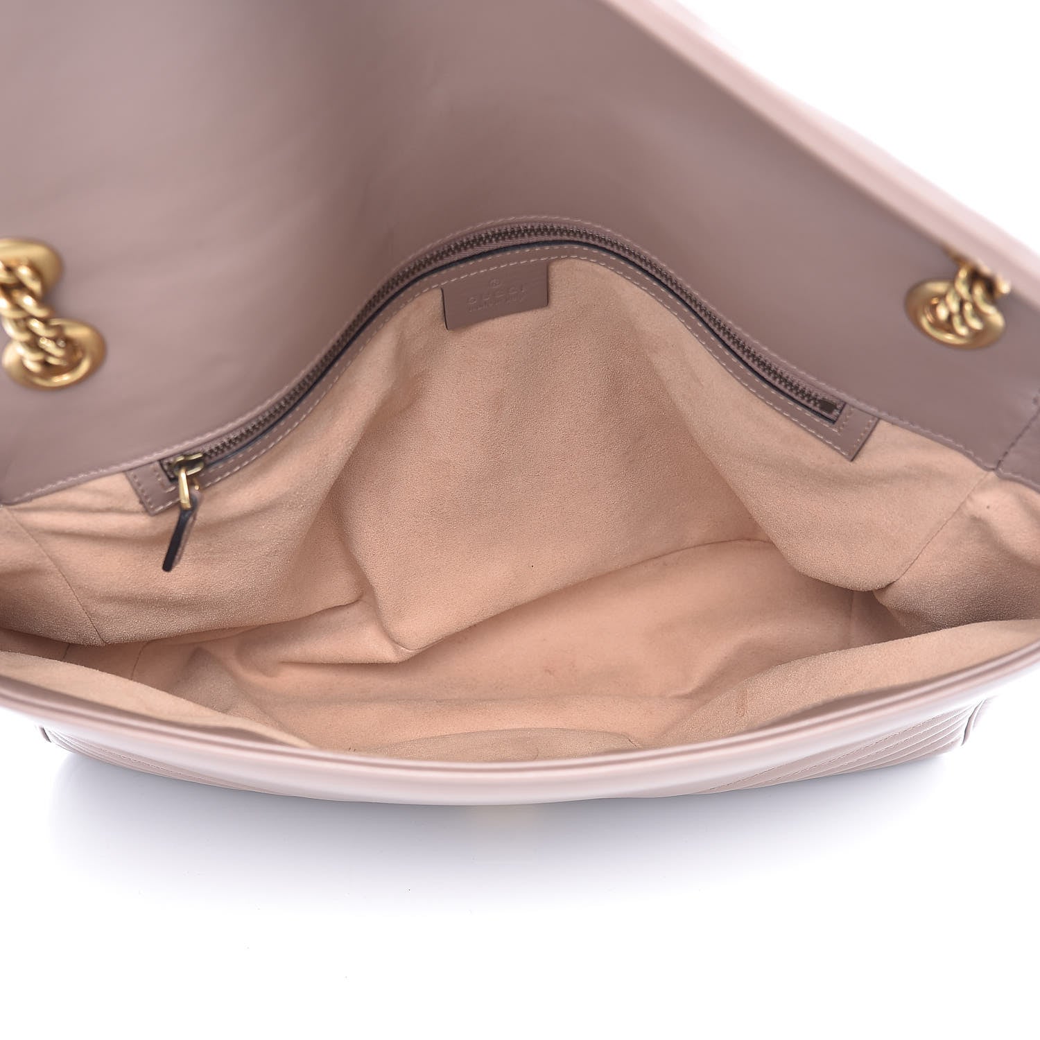 Gucci Calfskin Matelasse Heart Large GG Marmont Shoulder Bag Porcelain Rose 5 of 12