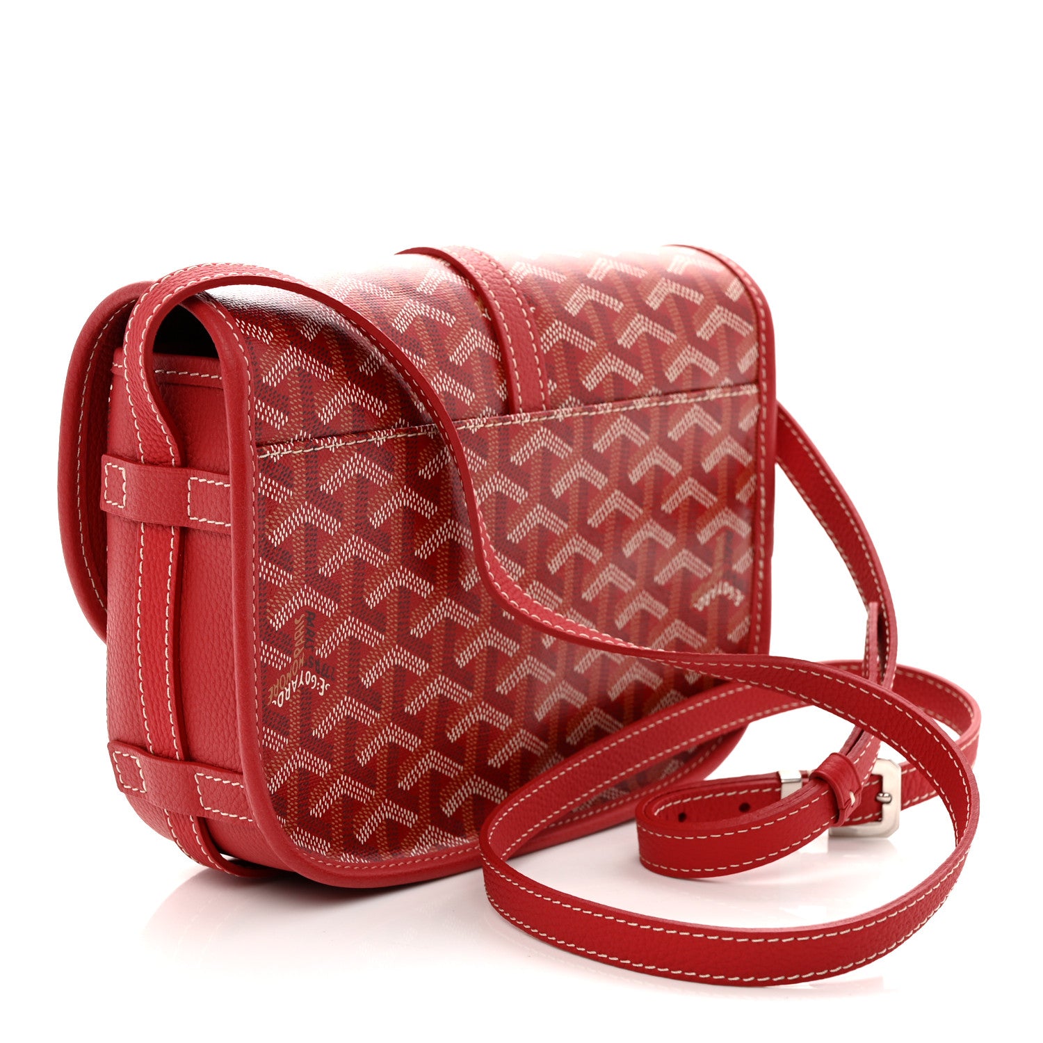 Goyard Goyardine Belvedere II PM Messenger Bag Red 3 of 9
