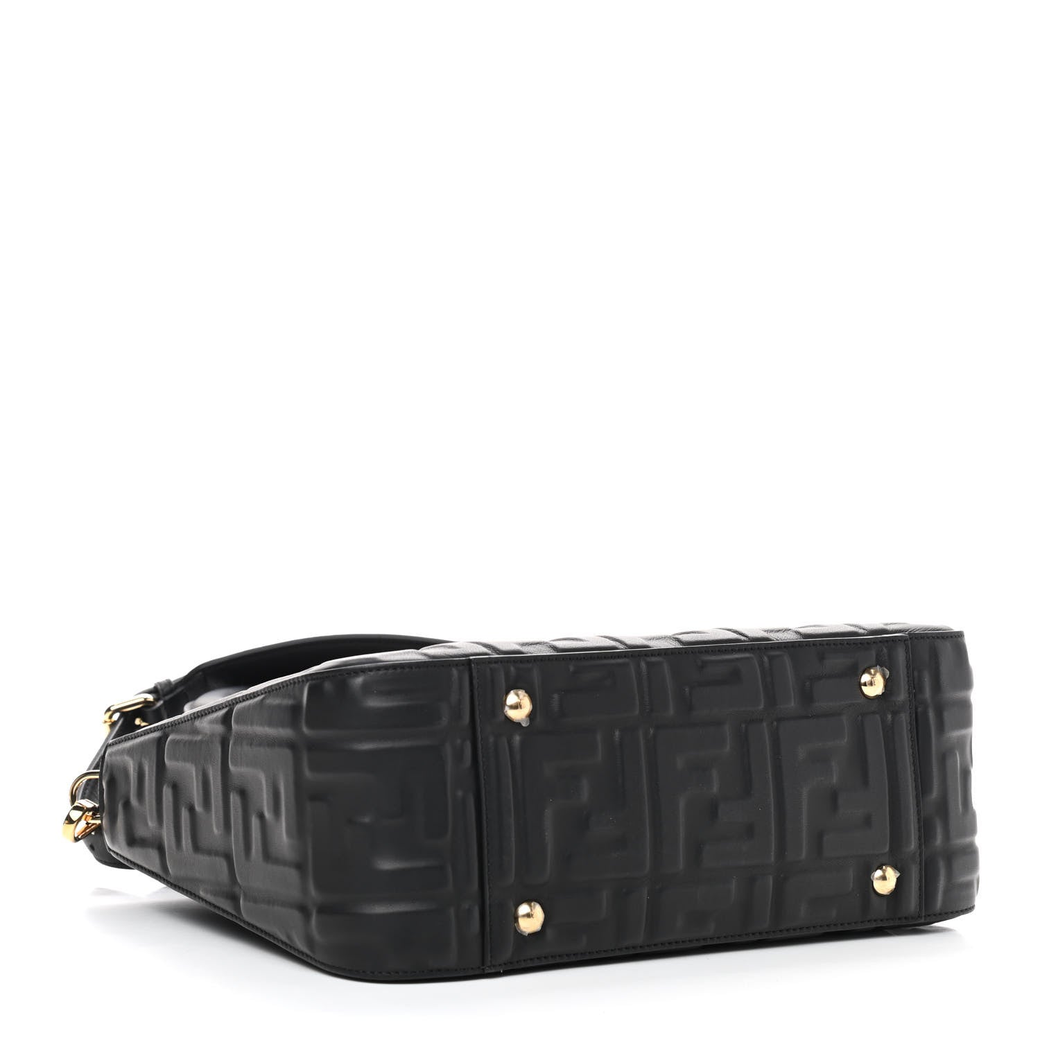 Fendi Nappa FF 1974 Embossed Small FF Tote Black 4 of 8