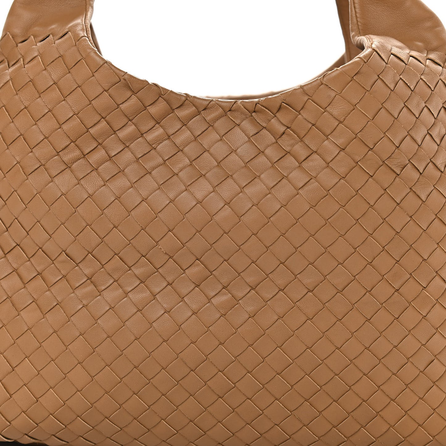 Nappa Intrecciato Medium Campana Hobo Camel
